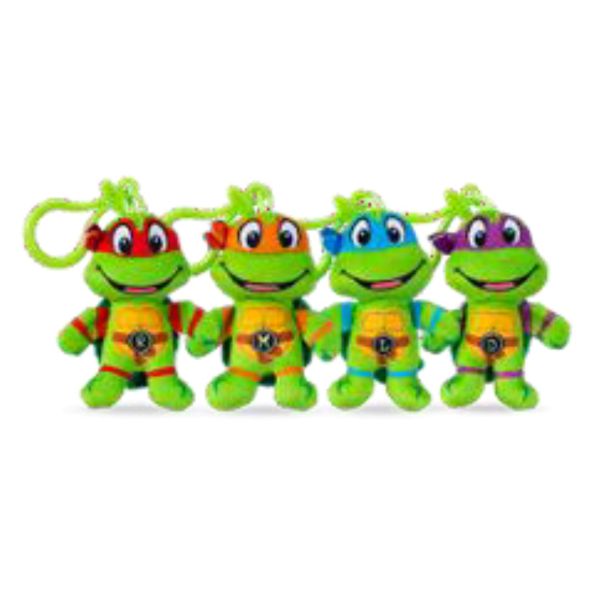 (Mis 0) TARTARUGHE NINJA – Micro Teenies – Portachiavi Peluche 10cm – 4ass…x288